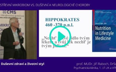 Střevní mikrobiom vs duševní a neurologické poruchy 3. 5. 2022